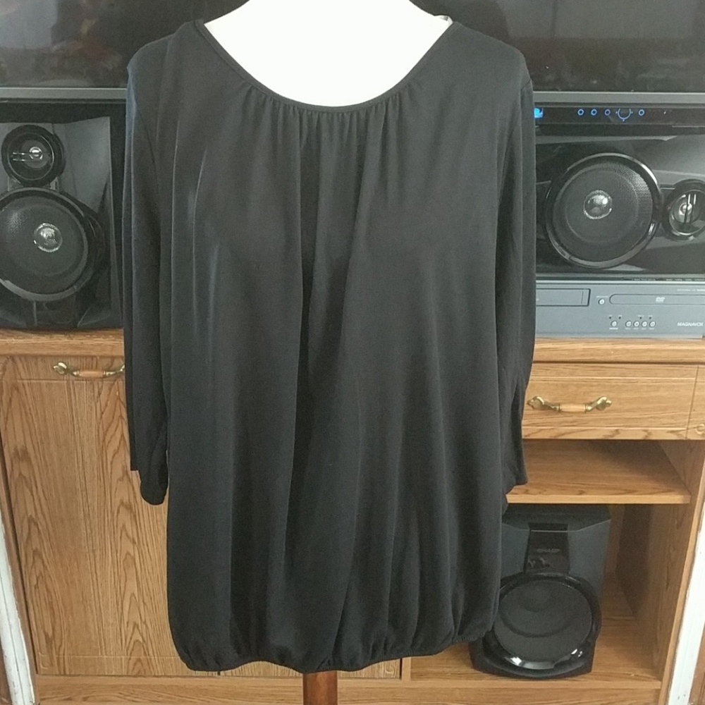 Black 1X(16w) Faded Glory top